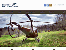 Tablet Screenshot of falconhelicopters.com